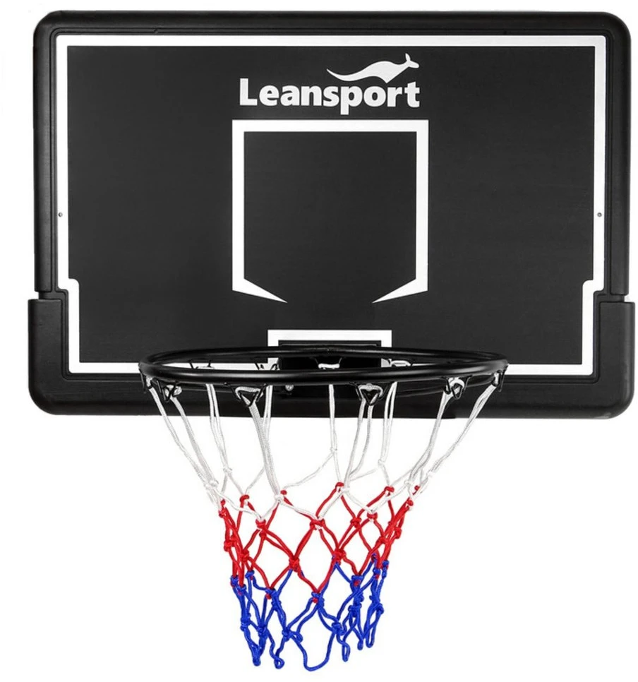 Lean Sport Krepšinio lenta su lanku, pakabinama, juoda, 90 × 60 × 28 cm