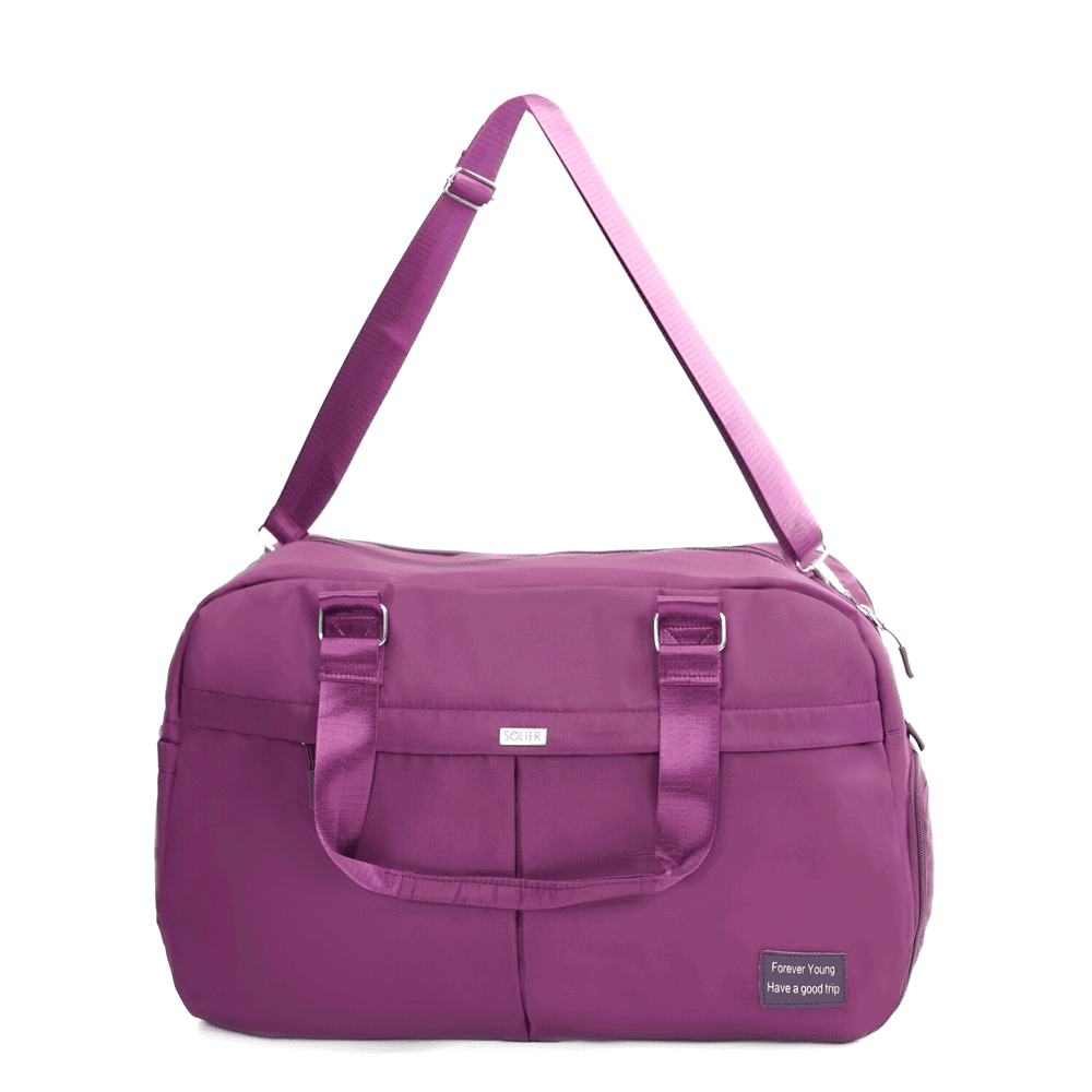 Materiałowa torba podróżna Solier SM04 VEA Violetinis