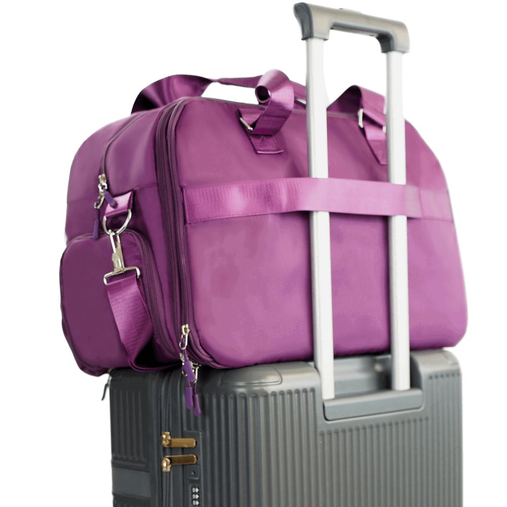 Materiałowa torba podróżna Solier SM04 VEA Violetinis