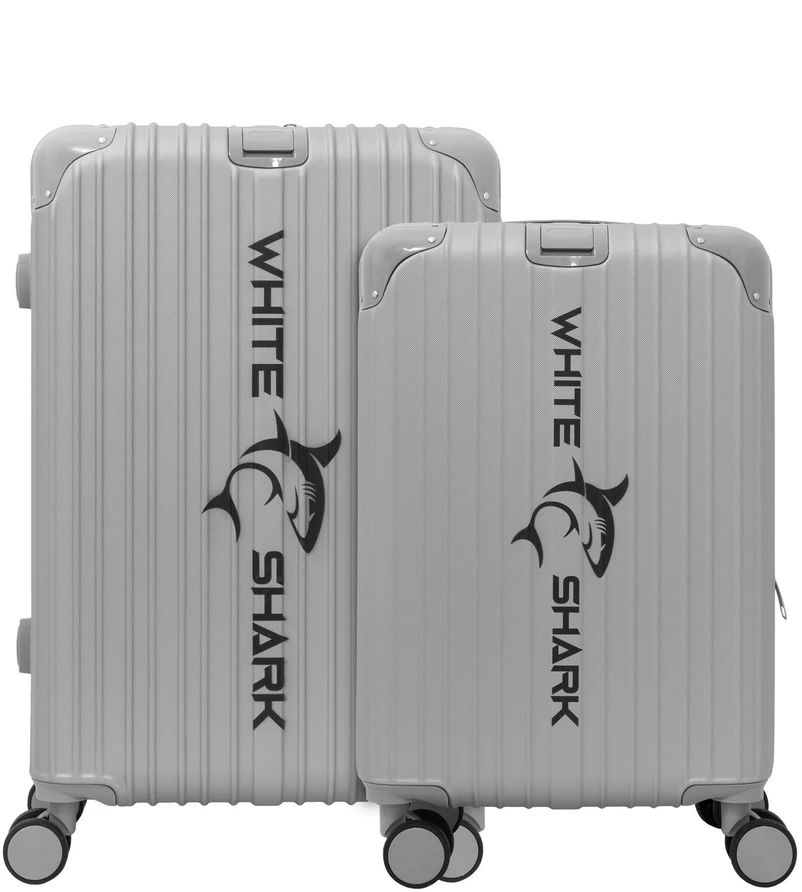 Kelioninis White Shark Lagaminų komplektas Baltas Shark Guardian 20+24