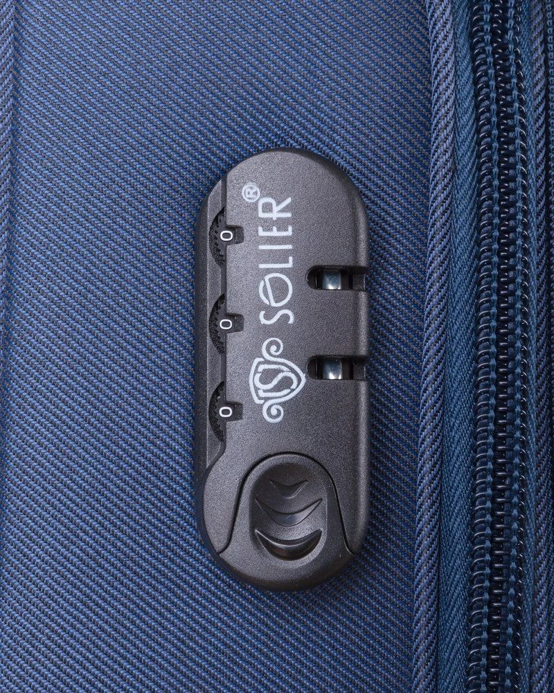 Kelioninis Solier Luggage Large soft luggage XL Solier STL1311 navy-ruda