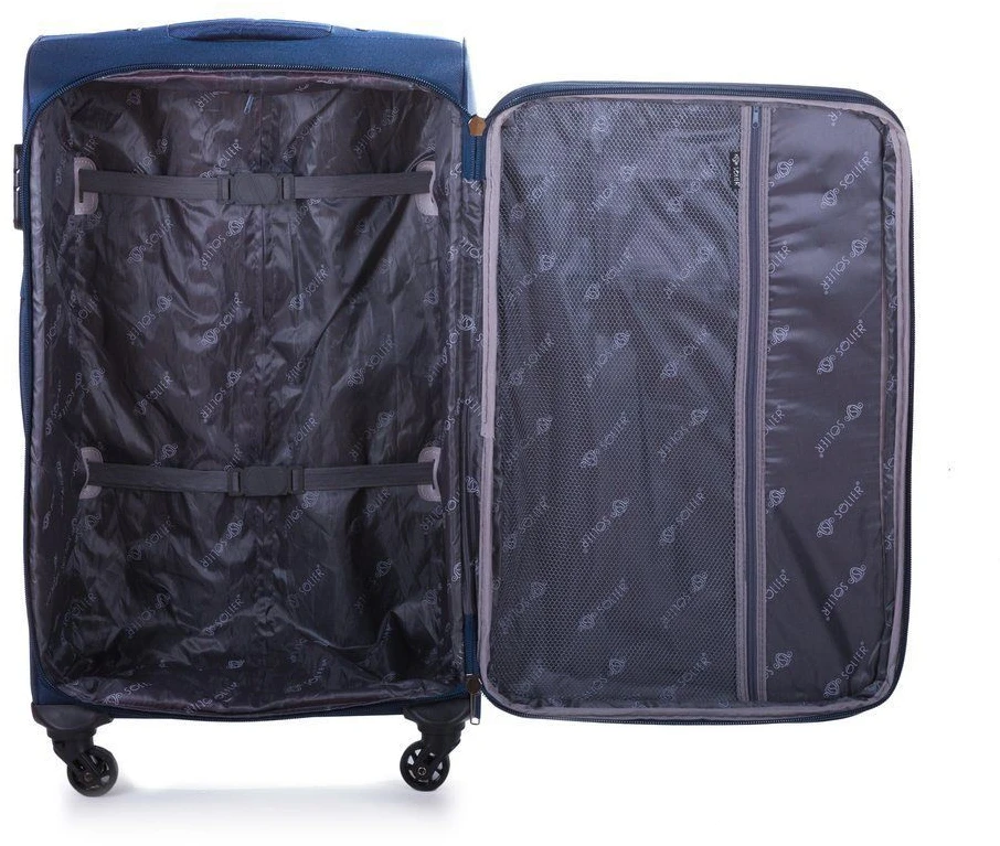 Kelioninis Solier Luggage Large soft luggage XL Solier STL1311 navy-ruda