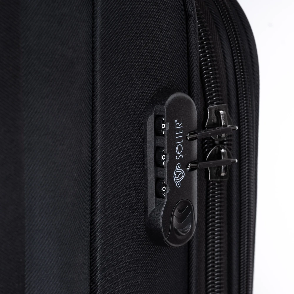 Kelioninis Solier Luggage Large soft luggage XL Solier STL1651 juodas-žalias
