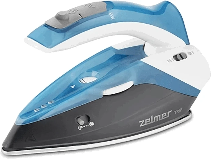 Zelmer ZIR0500 Dry & Garų lygintuvas Stainless Steel soleplate 1100 W Juodas, Mėlyna, Baltas