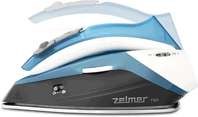 Zelmer ZIR0500 Dry & Garų lygintuvas Stainless Steel soleplate 1100 W Juodas, Mėlyna, Baltas