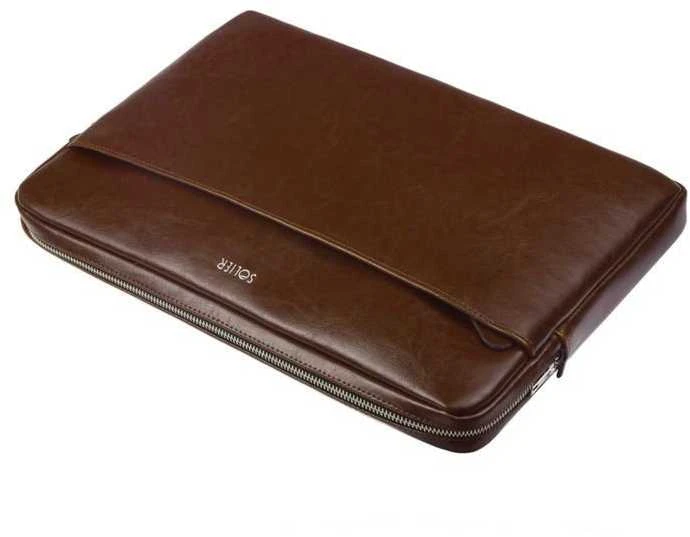Natūralios odos nešiojamas kompiuterio dėklas 13' Solier Vintage Brown