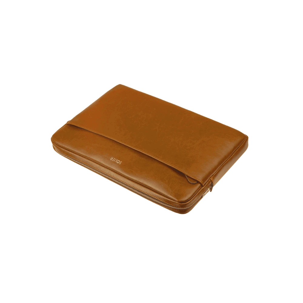 Solier Accessories Genuine leather laptop case 13 Solier Camel