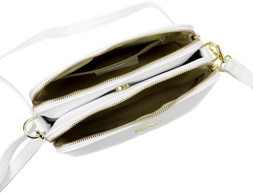 Moteriška odinė crossbody rankinė MiaMore, ruda