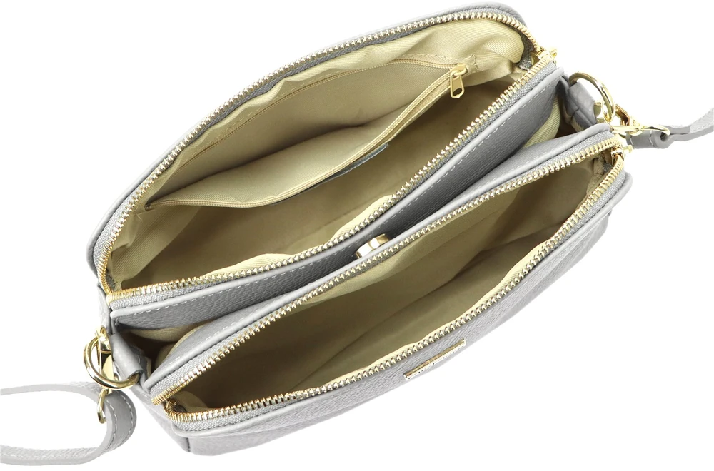 Moteriška odinė crossbody rankinė MiaMore, ruda