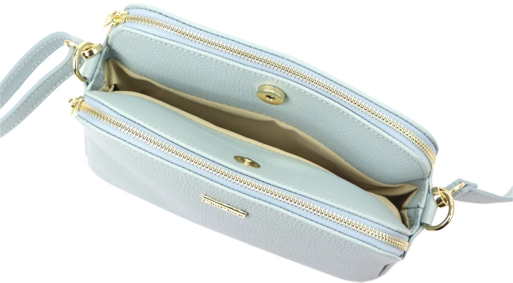 Moteriška odinė crossbody rankinė MiaMore, ruda