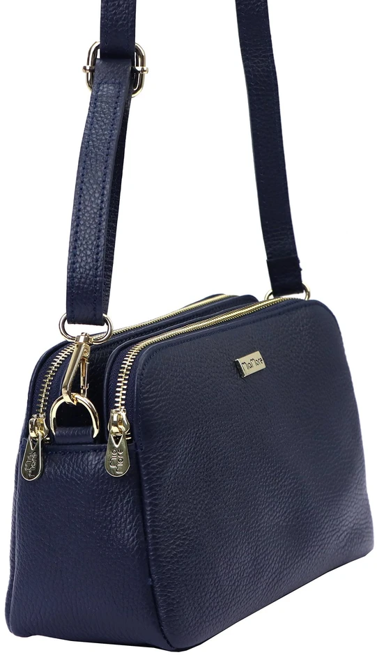 Moteriška odinė crossbody rankinė MiaMore, ruda