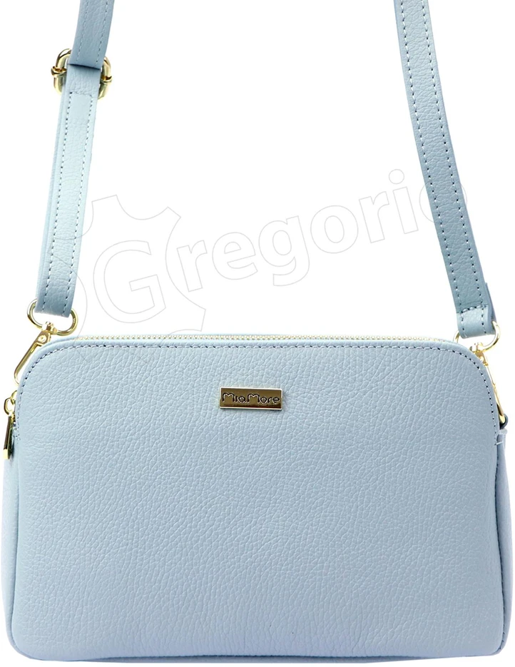 Moteriška odinė crossbody rankinė MiaMore, ruda