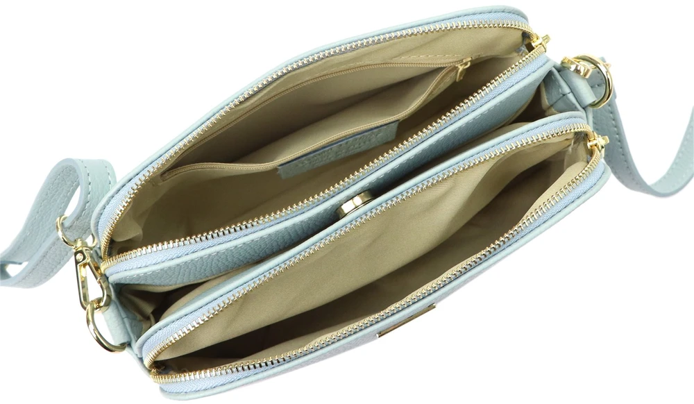 Moteriška odinė crossbody rankinė MiaMore, ruda