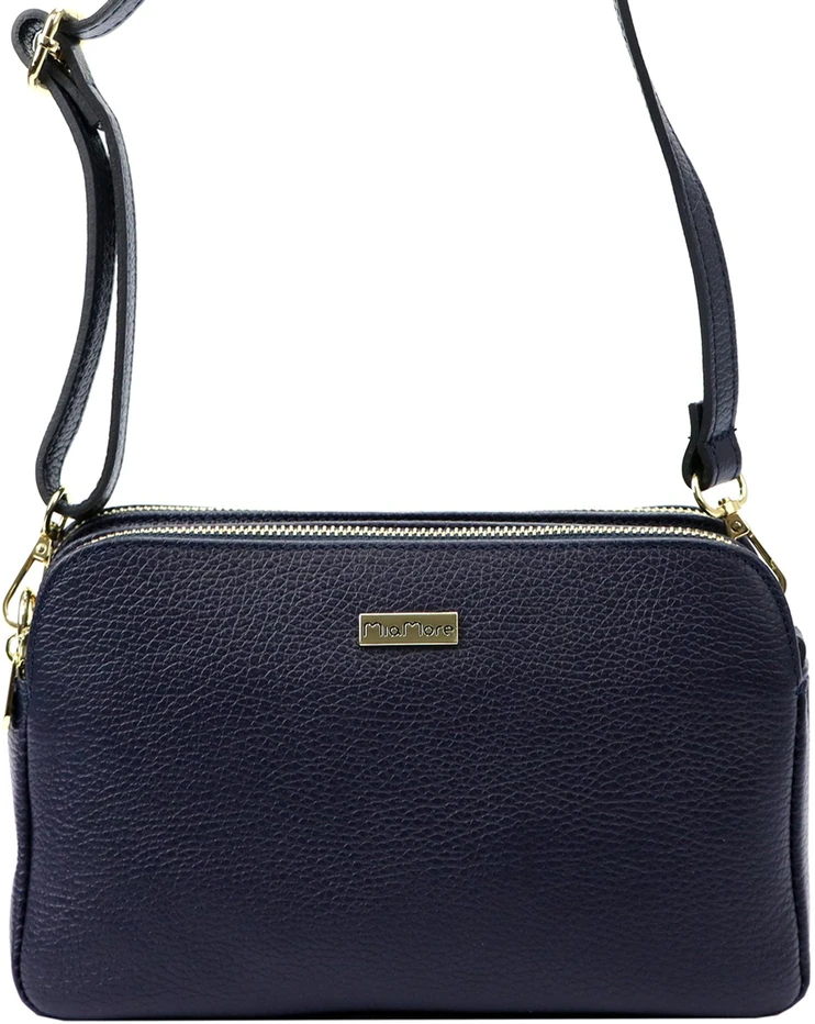 Moteriška odinė crossbody rankinė MiaMore, ruda