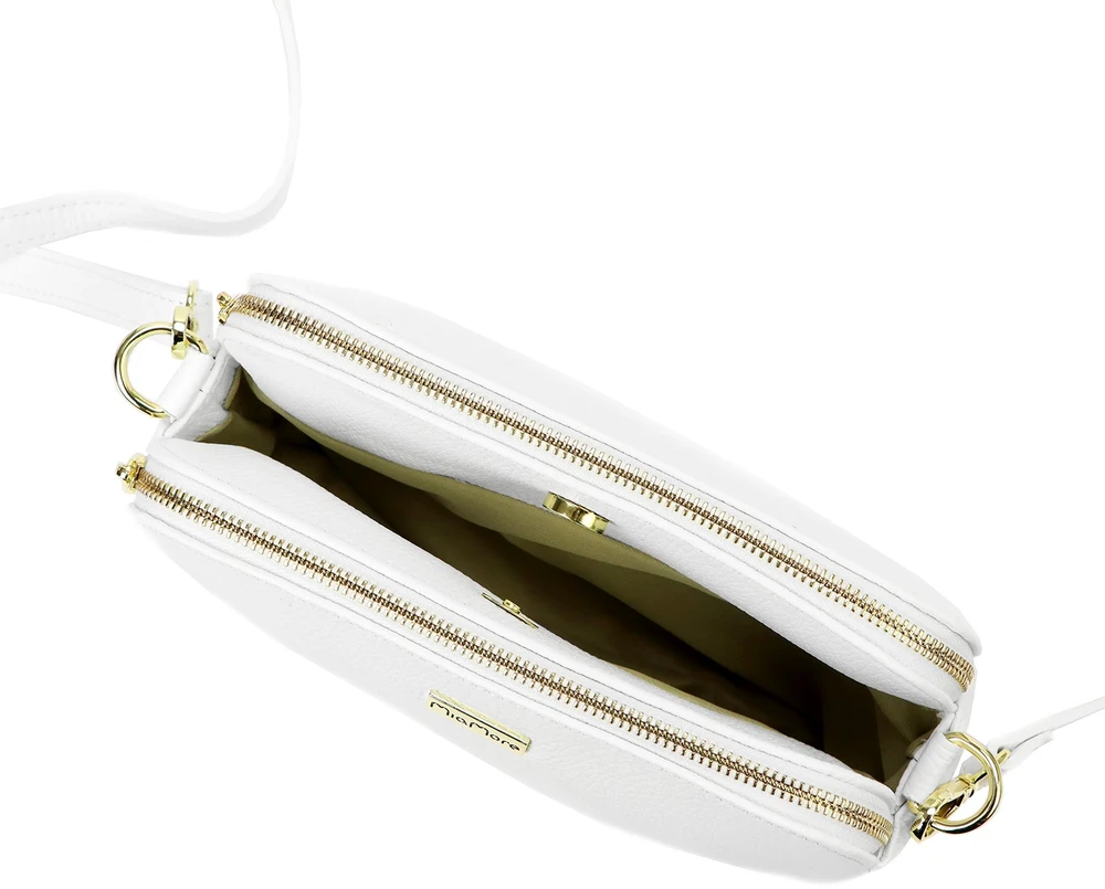 Moteriška odinė crossbody rankinė MiaMore, ruda