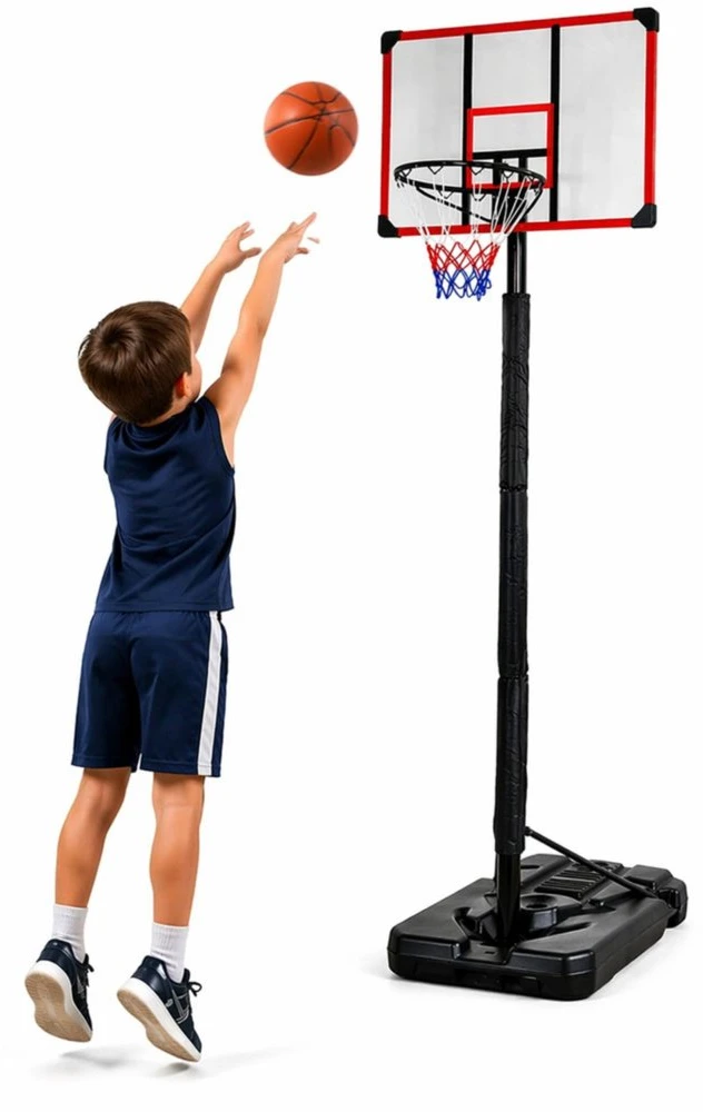 Lean Sport Krepšinio stovas su reguliuojamu aukščiu, 225–305 cm