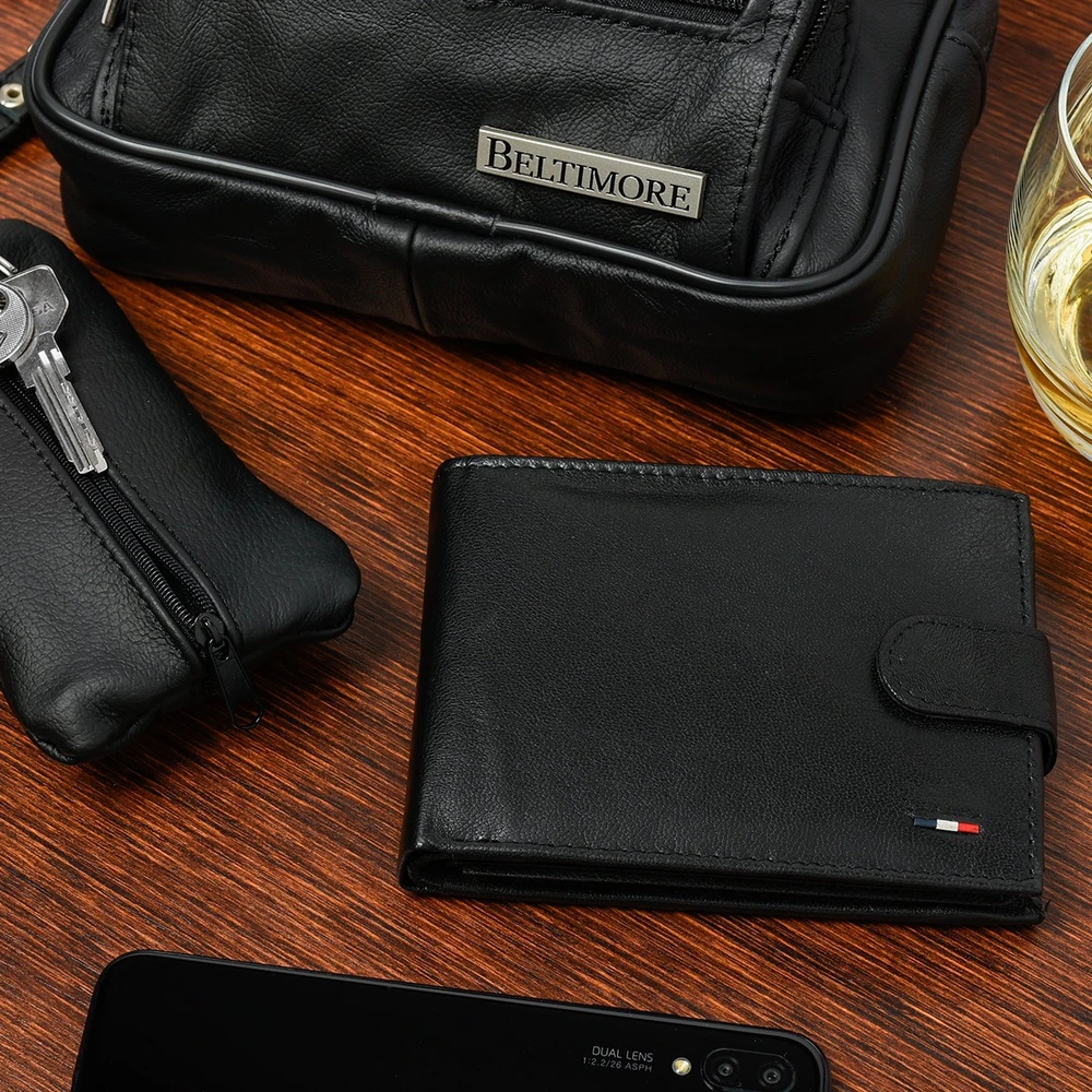 Kelioninis Rinkinys męski skórzany premium Beltimore portfel saszetka etui P71