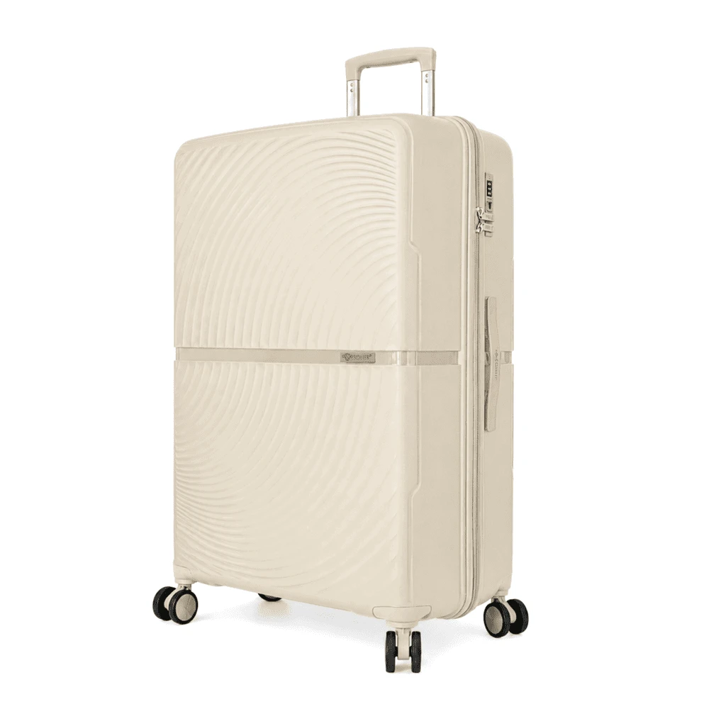 Kelioninis Smėlio spalvos PP lagaminas 31″ Solier