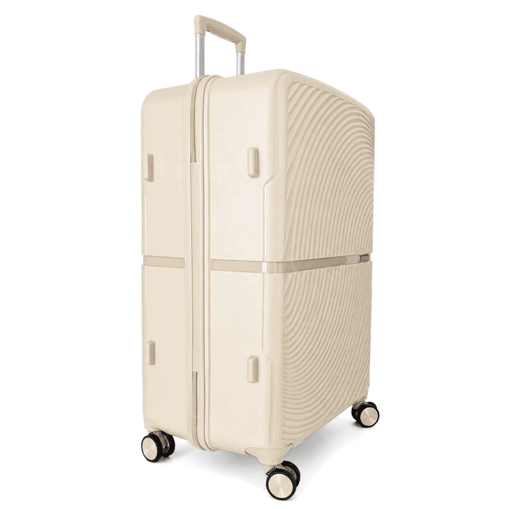 Kelioninis Smėlio spalvos PP lagaminas 31″ Solier