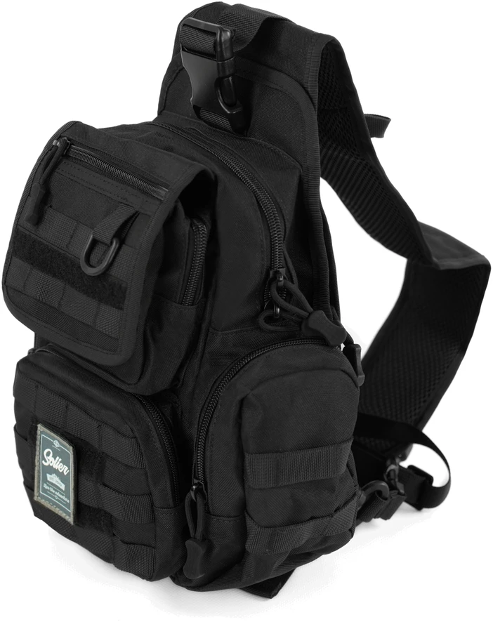 Tactical Military Backpack Shoulder Bag Solier SV25 Recon – Juodas