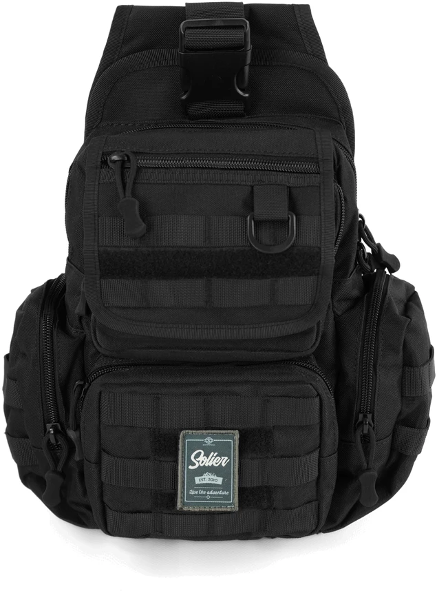 Tactical Military Backpack Shoulder Bag Solier SV25 Recon – Juodas