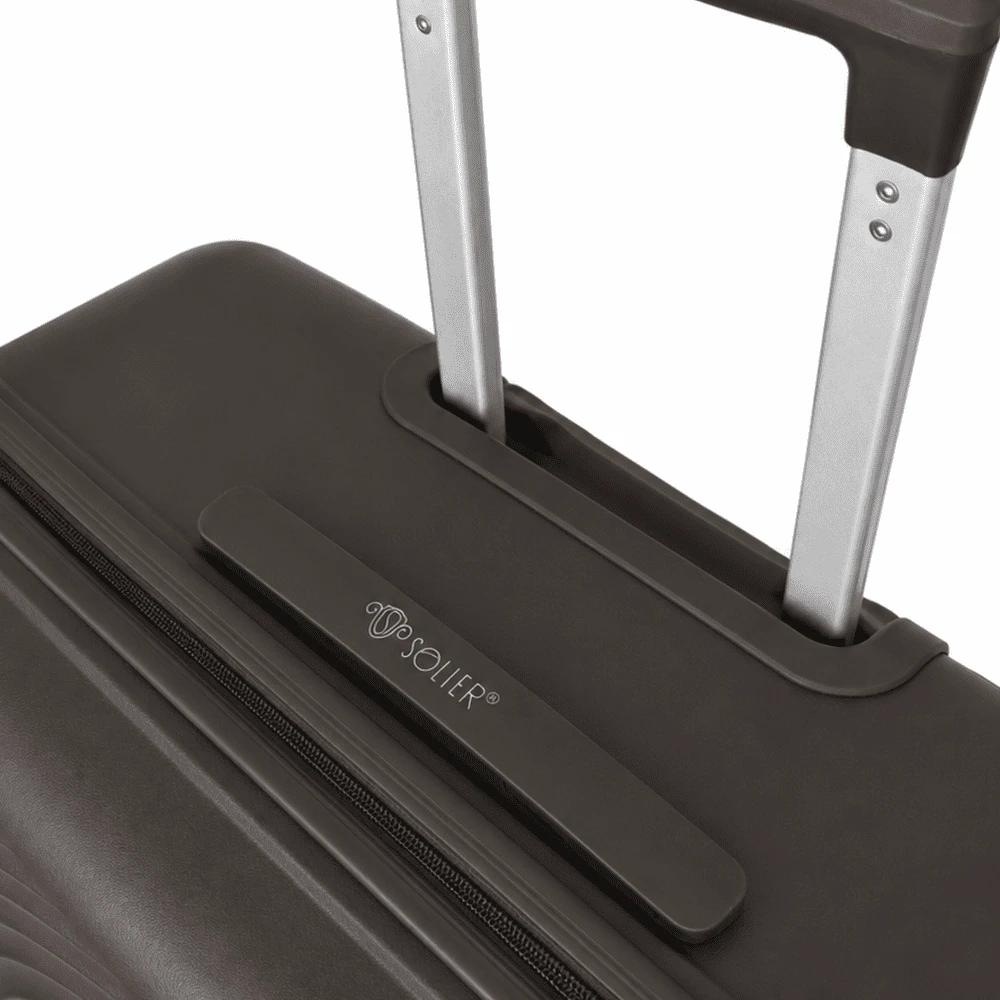 Kelioninis Solier Luggage SUITCASE M 24 STL945 ABS DARK Pilkas
