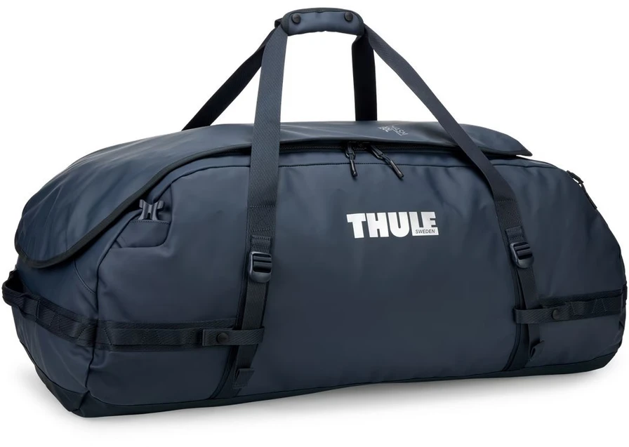 Thule Chasm 130L tamsiai mėlynas sportinis krepšys-kuprinė