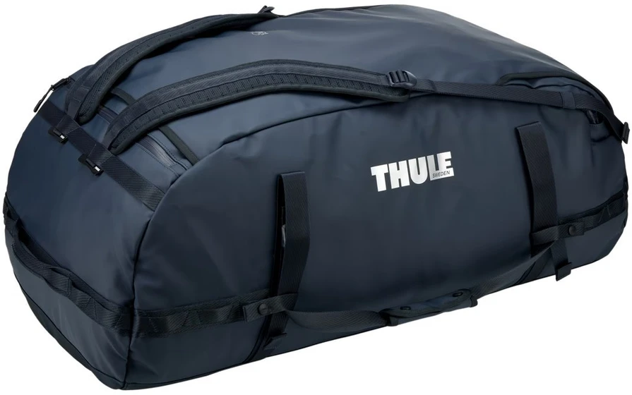Thule Chasm 130L tamsiai mėlynas sportinis krepšys-kuprinė