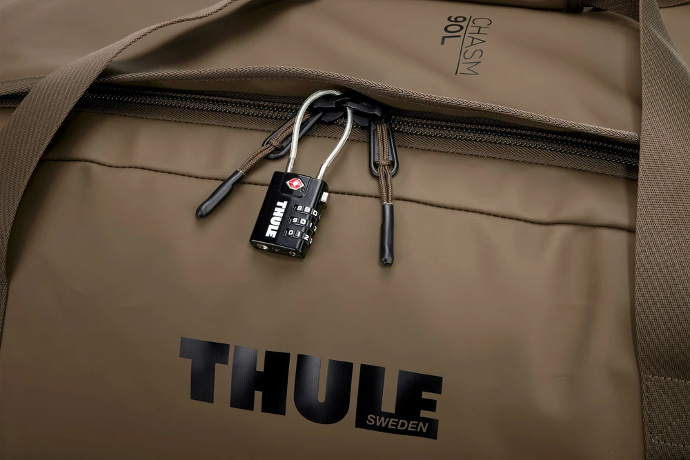 Kelioninis Thule Chasm 90L sportinis krepšys-kuprinė, tamsiai chaki