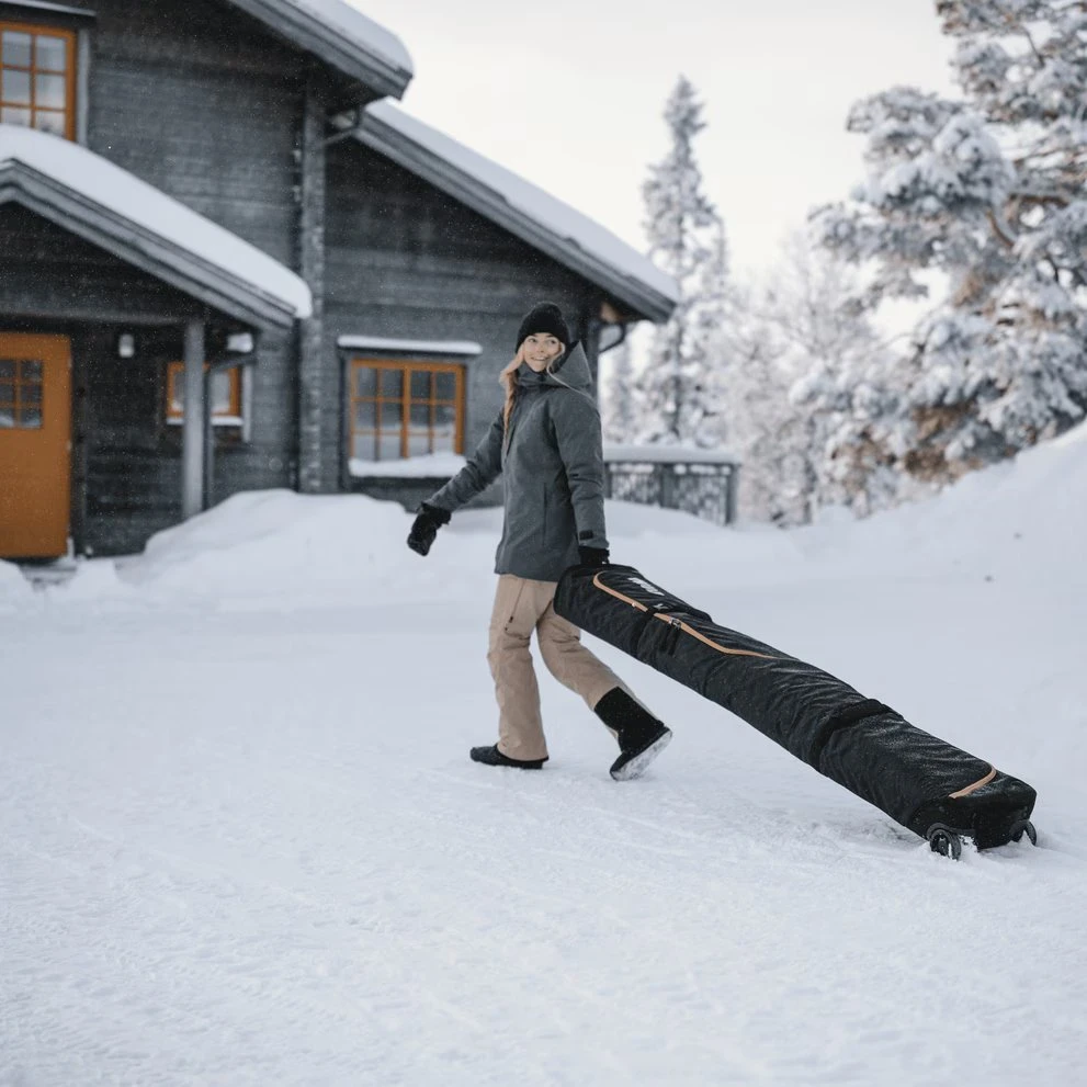 Kelioninis Thule Roundtrip Rolling Ski Bag 192 cm juodas