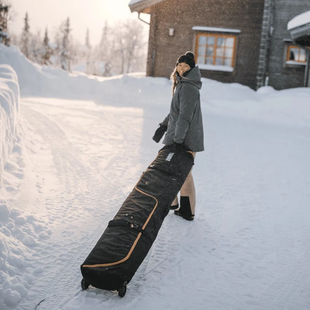 Kelioninis Thule Roundtrip Rolling Ski Bag 192 cm juodas