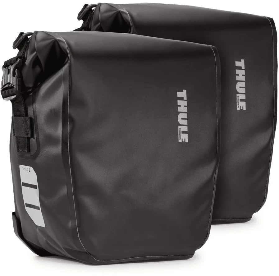 Kelioninis Thule Shield dviračio krepšiai, 13 l, 2 vnt., juodi