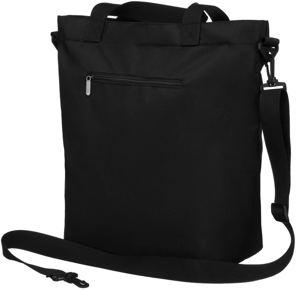 Didelė moteriška audinė shopper tipo rankinė A4 madinga juoda Beltimore R-TZ