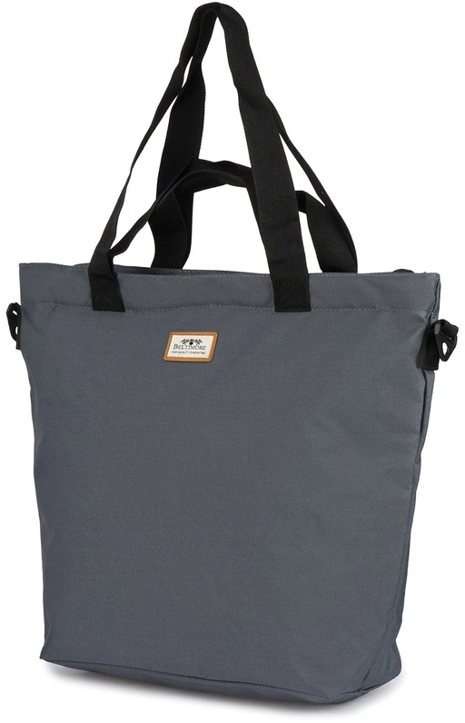 Kelioninis Torebka damska shopperka materiałowa duża A4 modna na ramię torba pilka Beltimore R-TZ