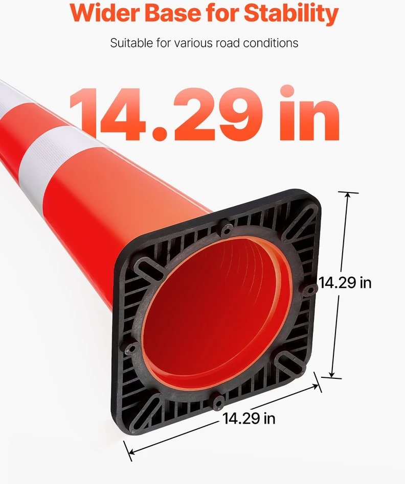 VEVOR 6 vnt. 92 cm eismo kūgiai su svoriu
