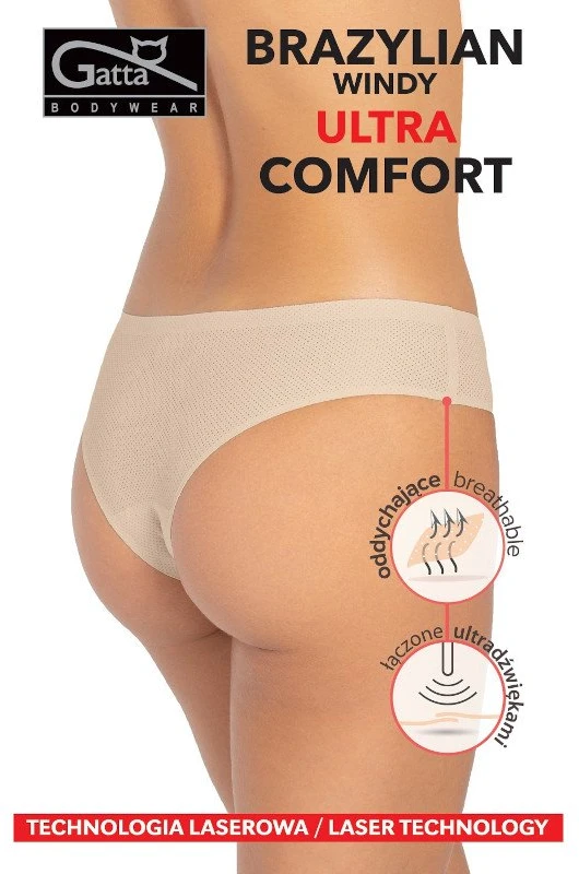 Kelnaitės Brazilian Windy Ultra comfort Smėlio spalvos
