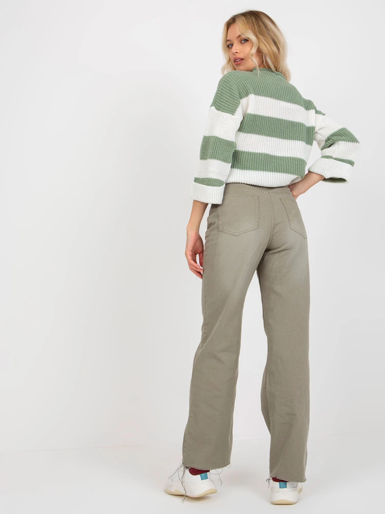 Kelnės-D70037M62291A1-khaki