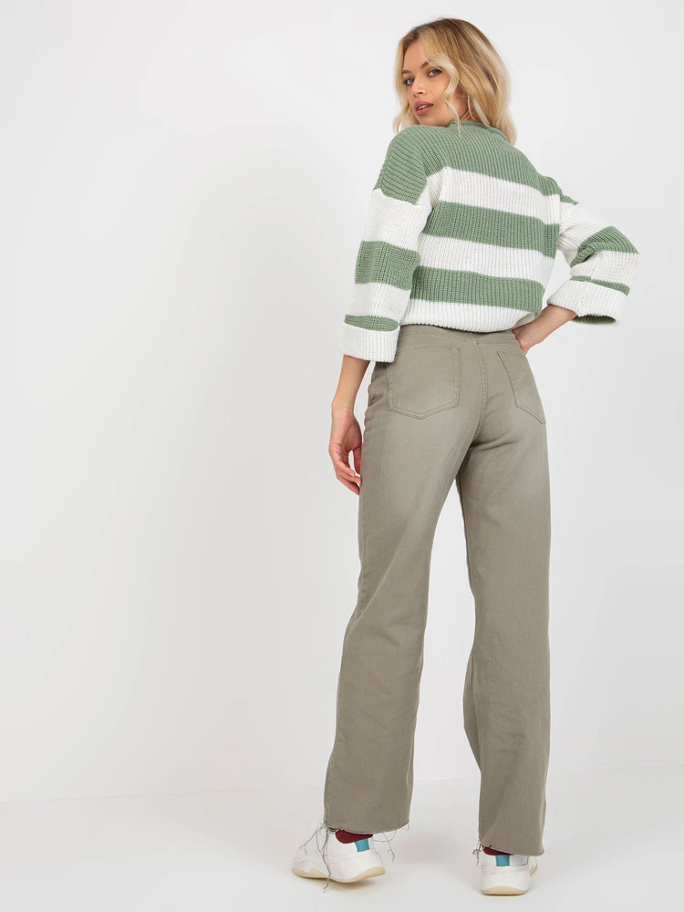 Kelnės-D70037M62291A1-khaki