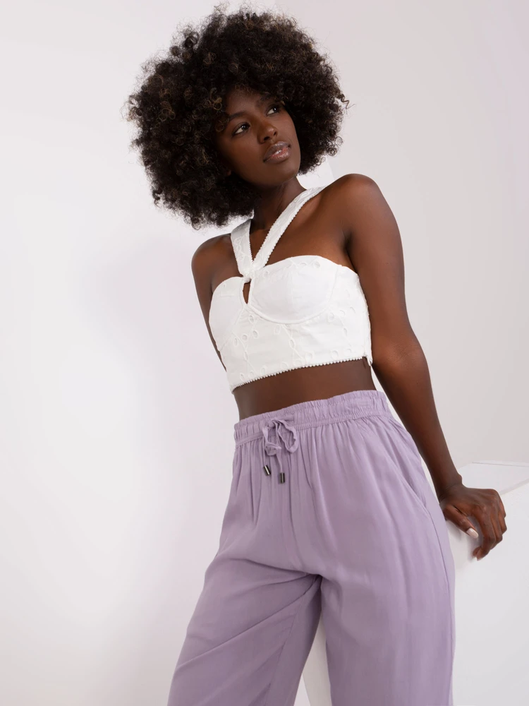 Kelnės – D73760M61869O – Šviesiai violetinė