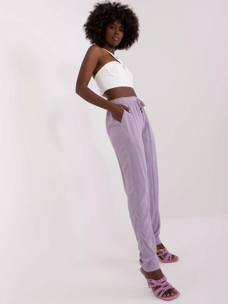 Kelnės – D73760M61869O – Šviesiai violetinė