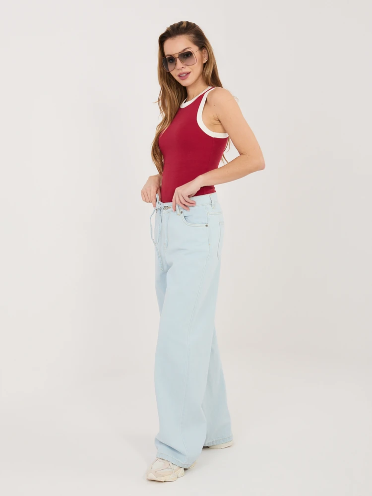 Kelnės-D80033BB62629L221-šviesiai mėlyna