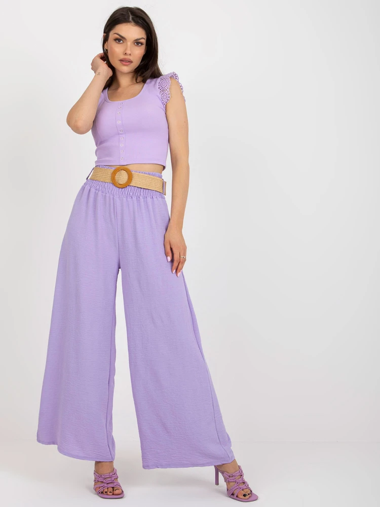 Kelnės-DHJ-SP-8387.57-Šviesiai violetinė