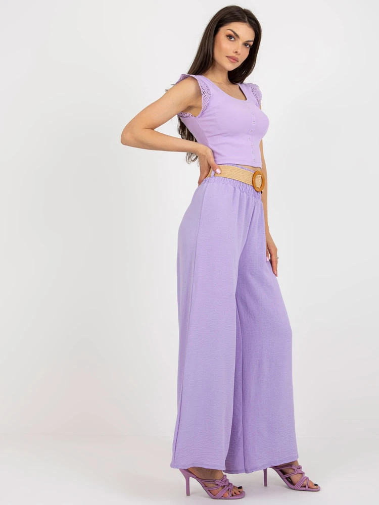 Kelnės-DHJ-SP-8387.57-Šviesiai violetinė
