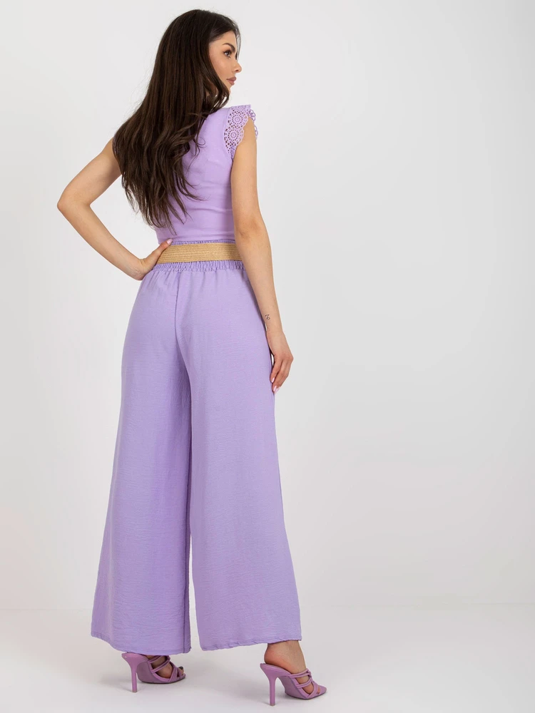 Kelnės-DHJ-SP-8387.57-Šviesiai violetinė