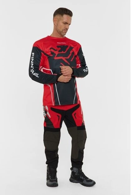 Kelnės Finntrail ENDURO Raudona 4610 Softshell, Dydis: XS