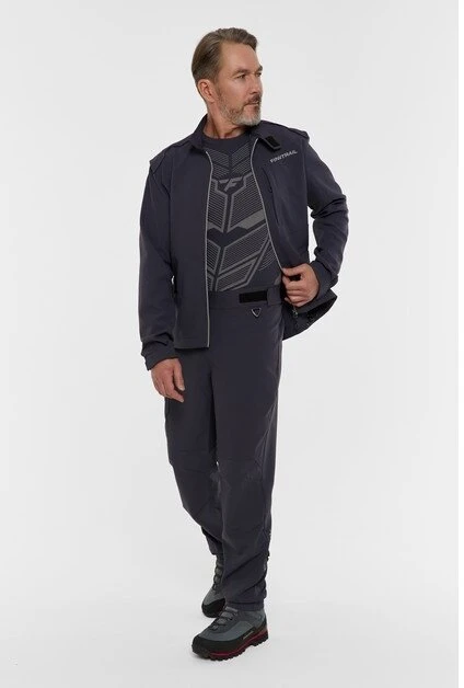 Kelnės Finntrail GUARD DarkGrey 4611 Softshell, Dydis: XS