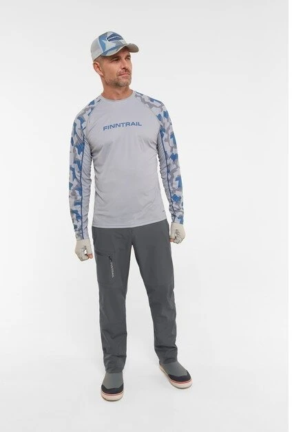 Kelnės Finntrail WAVE MiddleGrey 4608 UV protection, Dydis: XS
