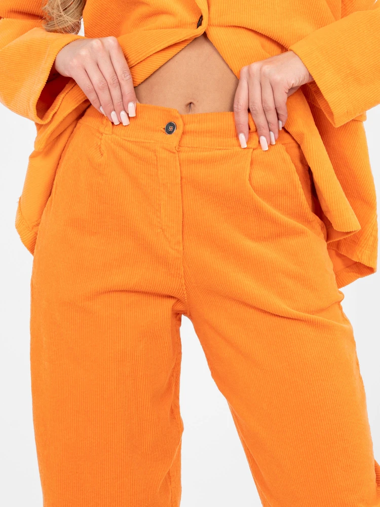Kelnės moteriškos oranžinės