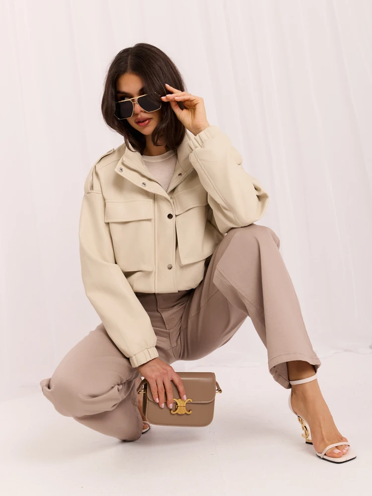 Kelnės jeans-D60140BA62672A1-ciemny bezowy