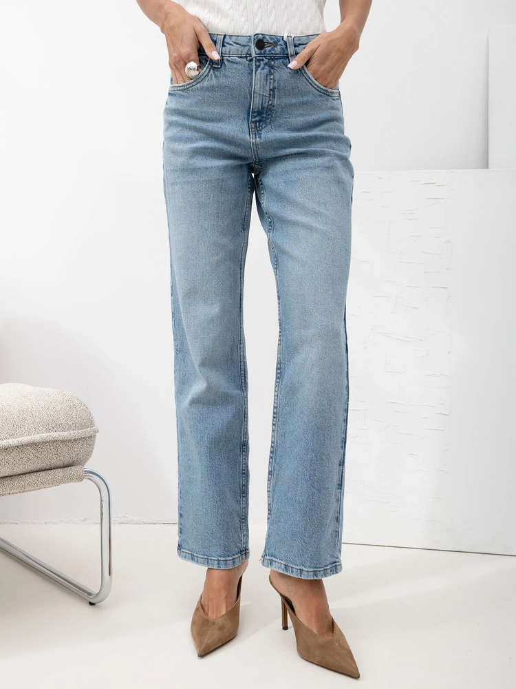 Kelnės jeans-D85096AH62682L232-šviesiai mėlyna